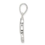 Sterling Silver Letter R Initial Pendant - Image 2