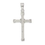 Sterling Silver Polished Cross Pendant - Image 4