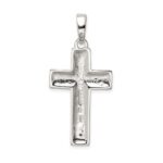 Sterling Silver Polished Cross Pendant - Image 4