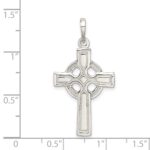Sterling Silver Polished Cross Pendant - Image 3