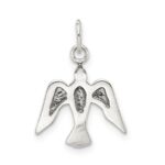 Sterling Silver Antiqued Dove Charm - Image 4