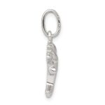 Sterling Silver Rhodium-plated Polished Dolphin Charm - Image 2