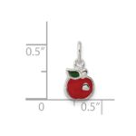 Sterling Silver Enameled Apple Charm - Image 3