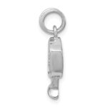 Sterling Silver Rhodium-platedCZ Champagne Glass Charm - Image 2