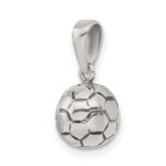 Sterling Silver Antiqued Soccer Ball Pendant - Image 4