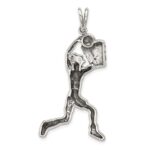 Sterling Silver Basketball Player Charm - Image 3
