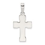 Sterling Silver Polished Cross Pendant - Image 4