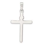 Sterling Silver Polished INRI Cross Pendant - Image 4