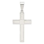 Sterling Silver Polished Cross Pendant