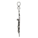 Sterling Silver Antiqued Crucifix Charm - Image 2