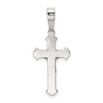 Sterling Silver Polished Crucifix Pendant - Image 4