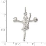 Sterling Silver Cheerleader Charm - Image 3