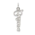 Sterling Silver Believe Pendant - Image 3