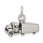 Sterling Silver Antiqued Truck Charm
