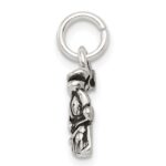 Sterling Silver Antiqued Train Charm - Image 2