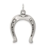 Sterling Silver Antiqued Horseshoe Charm