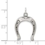 Sterling Silver Antiqued Horseshoe Charm - Image 3