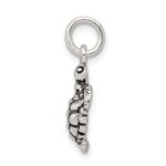 Sterling Silver Antiqued Turtle Charm - Image 2