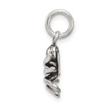 Sterling Silver Antiqued Spider Charm - Image 2