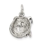 Sterling Silver Antiqued Bull Dog Charm - Image 4