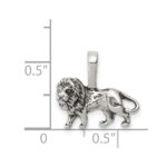 Sterling Silver Antiqued Lion Charm - Image 3