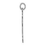 Sterling Silver Antiqued, Textured and Brushed Latin Cross Pendant - Image 2