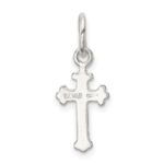 Sterling Silver Polished Cross Charm - Image 4