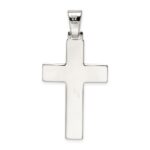 Sterling Silver Polished Cross Pendant - Image 4