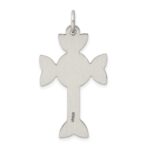 Sterling Silver Antiqued, Textured and Brushed Celtic Cross Pendant - Image 4