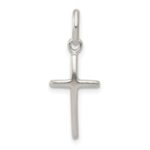 Sterling Silver Polished Cross Charm
