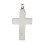 Sterling Silver Antiqued, Polished and Brushed Latin Cross Pendant - Image 4