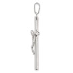 Sterling Silver Polished Hollow Crucifix Pendant - Image 2