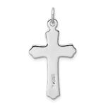Sterling Silver Platinum-plated & Gold-tone INRI Crucifix Cross Pendant - Image 3