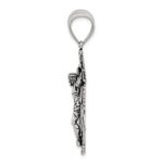 Sterling Silver Antiqued Crucifix Pendant - Image 2