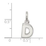 Sterling Silver Letter D Initial Charm - Image 3