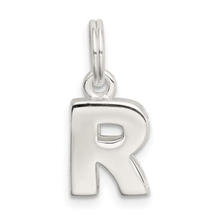 Sterling Silver Letter R Initial Charm