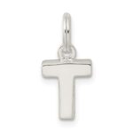 Sterling Silver Letter T Initial Charm - Image 3