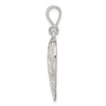 Sterling Silver Polished Filigree Heart Pendant - Image 2