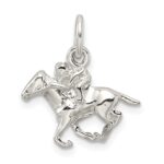 Sterling Silver Horse w/Rider Charm - Image 4