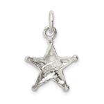 Sterling Silver Sheriff's Badge Charm - Image 4
