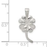 Sterling Silver 4-leaf Clover Charm - Image 3