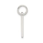 Sterling Silver Polished COURAGE/SURVIVOR Reversible Charm - Image 2