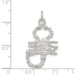 Sterling Silver Polished Scorpion Pendant - Image 3