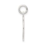 Sterling Silver Polished Basketball Pendant - Image 2