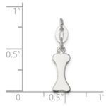 Sterling Silver Polished Dog Bone Charm - Image 3