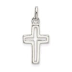 Sterling Silver Cut-out Cross Charm - Image 3