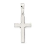 Sterling Silver Polished Crucifix Pendant - Image 3
