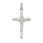 Sterling Silver Polished INRI Crucifix Charm