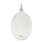 Sterling Silver Satin/Polished/D/C Enamel St Christopher Medal - Image 3