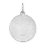 Sterling Silver Rhodium-plated Spanish St. Anthony Medal Pendant - Image 3